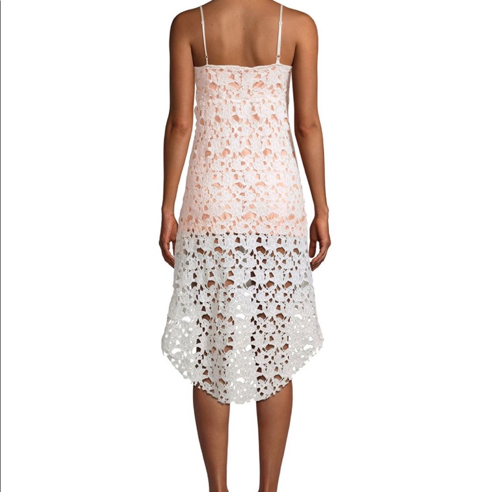 Lace hi-lo dress
